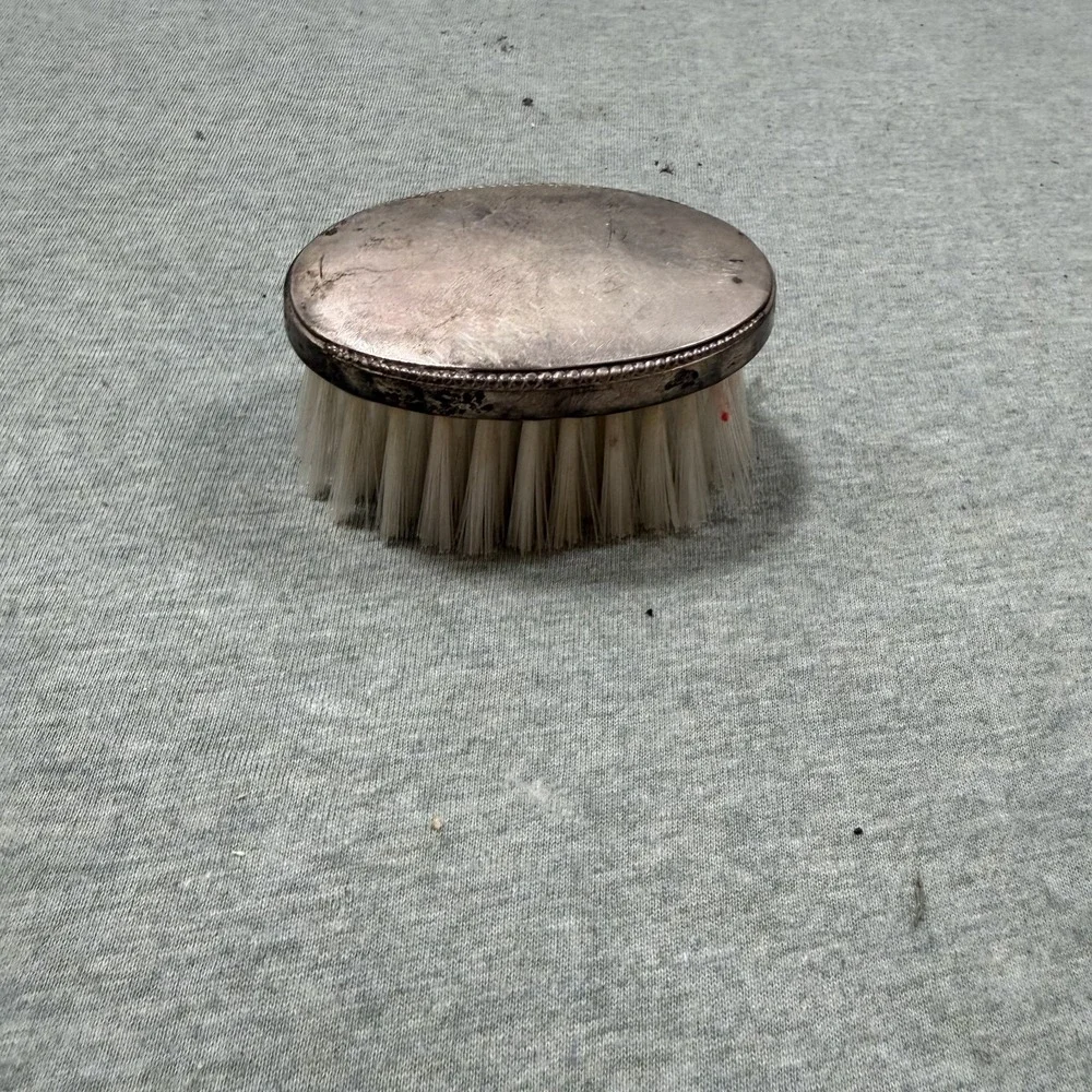 Webster Sterling Silver Brush Small Silver Vintage Grooming Hair Clothes Vanity